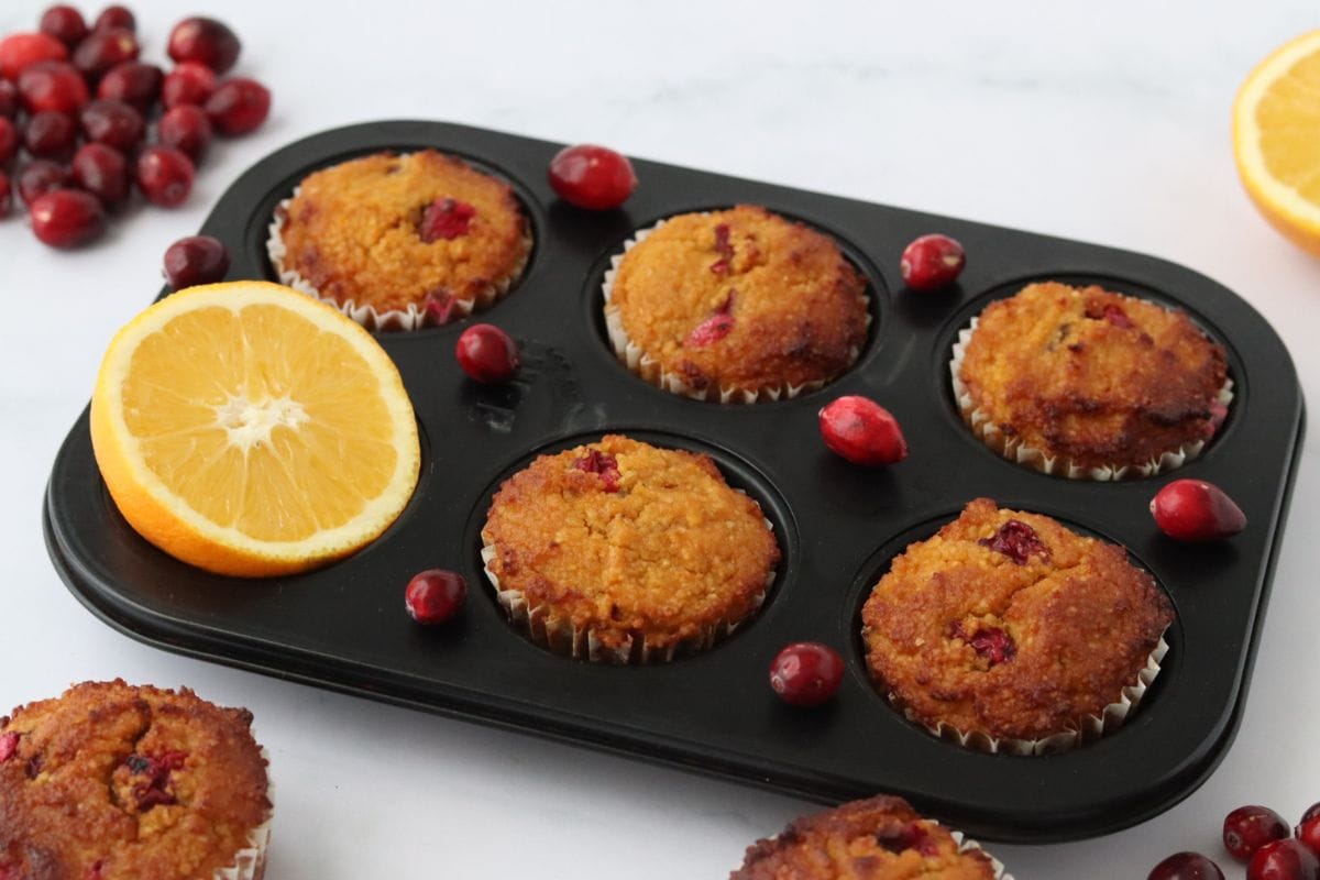 GLUTEN FREE ORANGE CRANBERRY MUFFINS BY GO HEALTHY WITH BEA