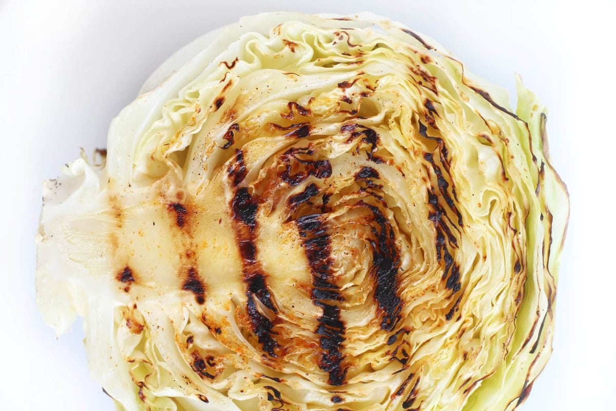 GRILLED CABBAGE STEAKS BY STRENGTH AND SUNSHINE