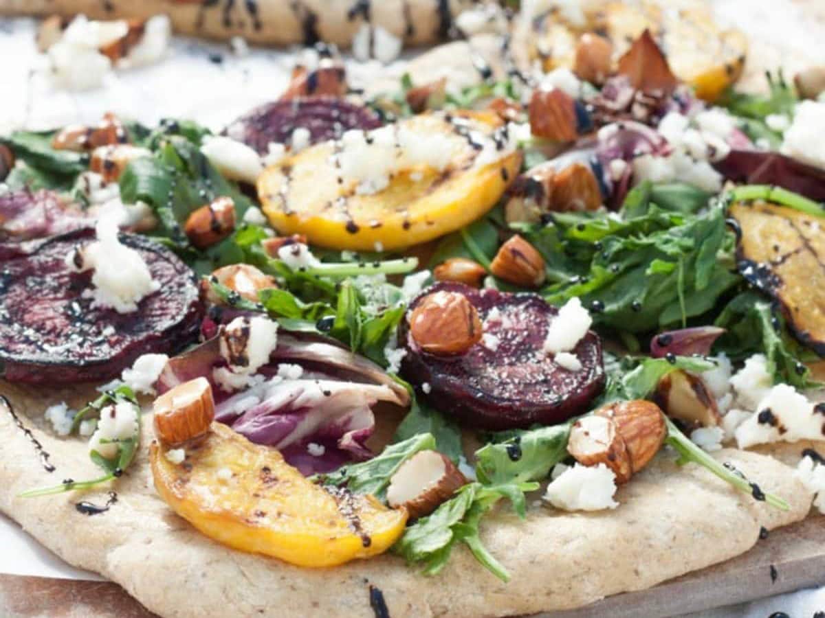 BEET FLATBREAD BY HAPPY FOOD HEALTHY LIFE