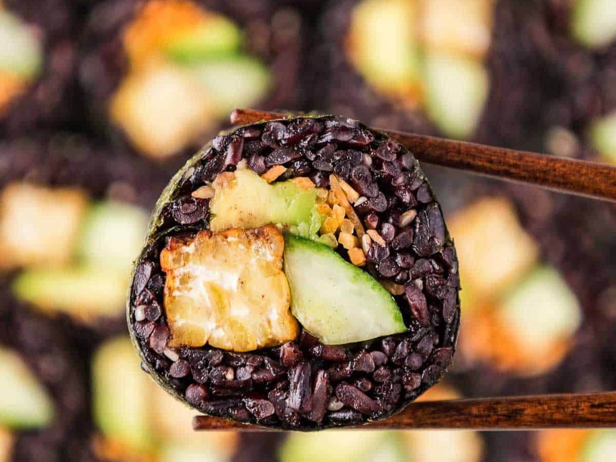 BLACK RICE SUSHI BY THE FRUITY JEM