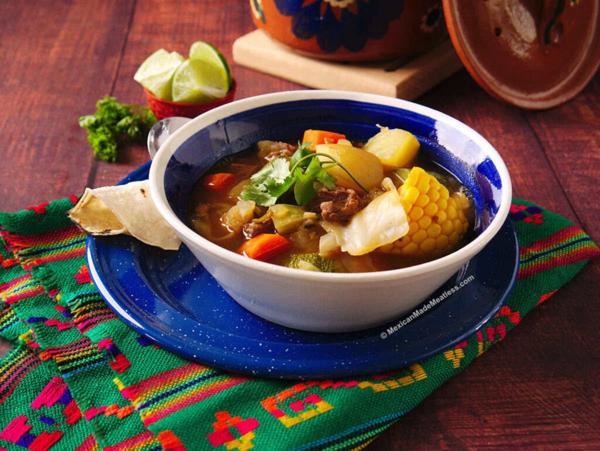 DELICIOUS VEGAN CALDO DE RES BY MEXICAN MADE MEATLESS