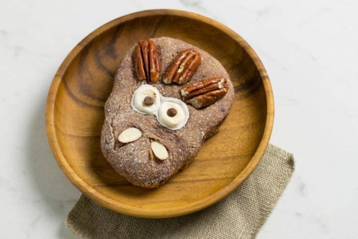 PURPLE SWEET POTATO SPICE MONSTER VEGAN HALLOWEEN BISCUITS. PHOTO CREDIT: HEALTHYSLOWCOOKING.