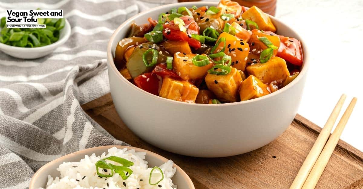 VEGAN SWEET AND SOUR TOFU BY WINE AND LOVE