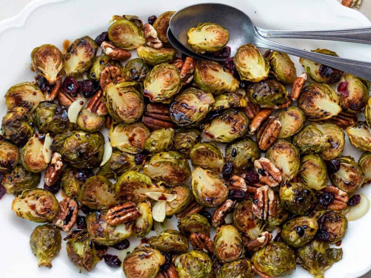 CRISPY ROASTED FROZEN BRUSSELS SPROUTS BY SUNGLOW KITCHEN