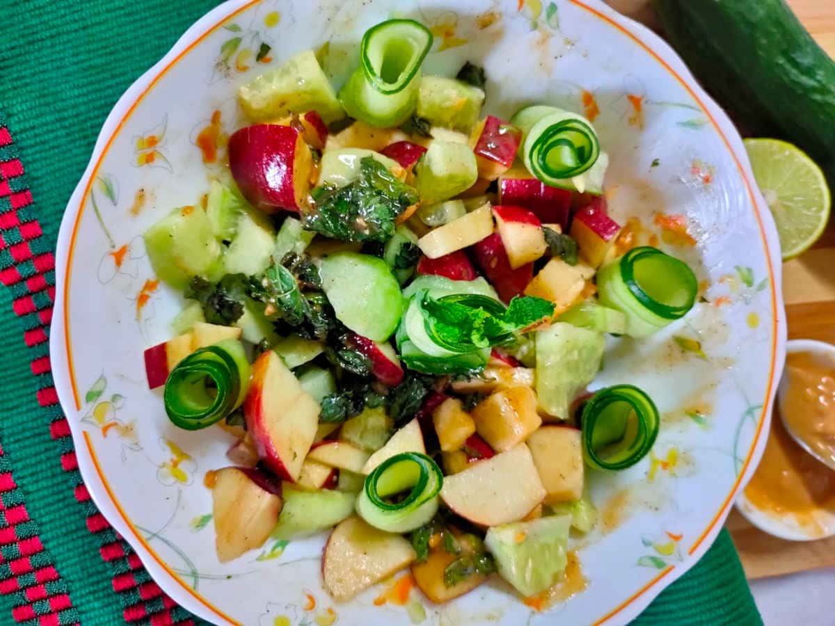 CUCUMBER APPLE SALAD BY VEG BUFFET