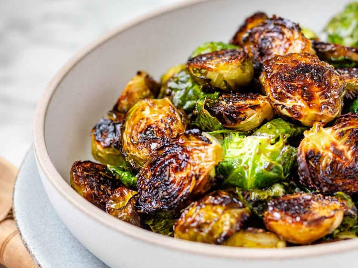 EASY BROWN SUGAR BRUSSELS SPROUTS RECIPE BY PIPER COOKS