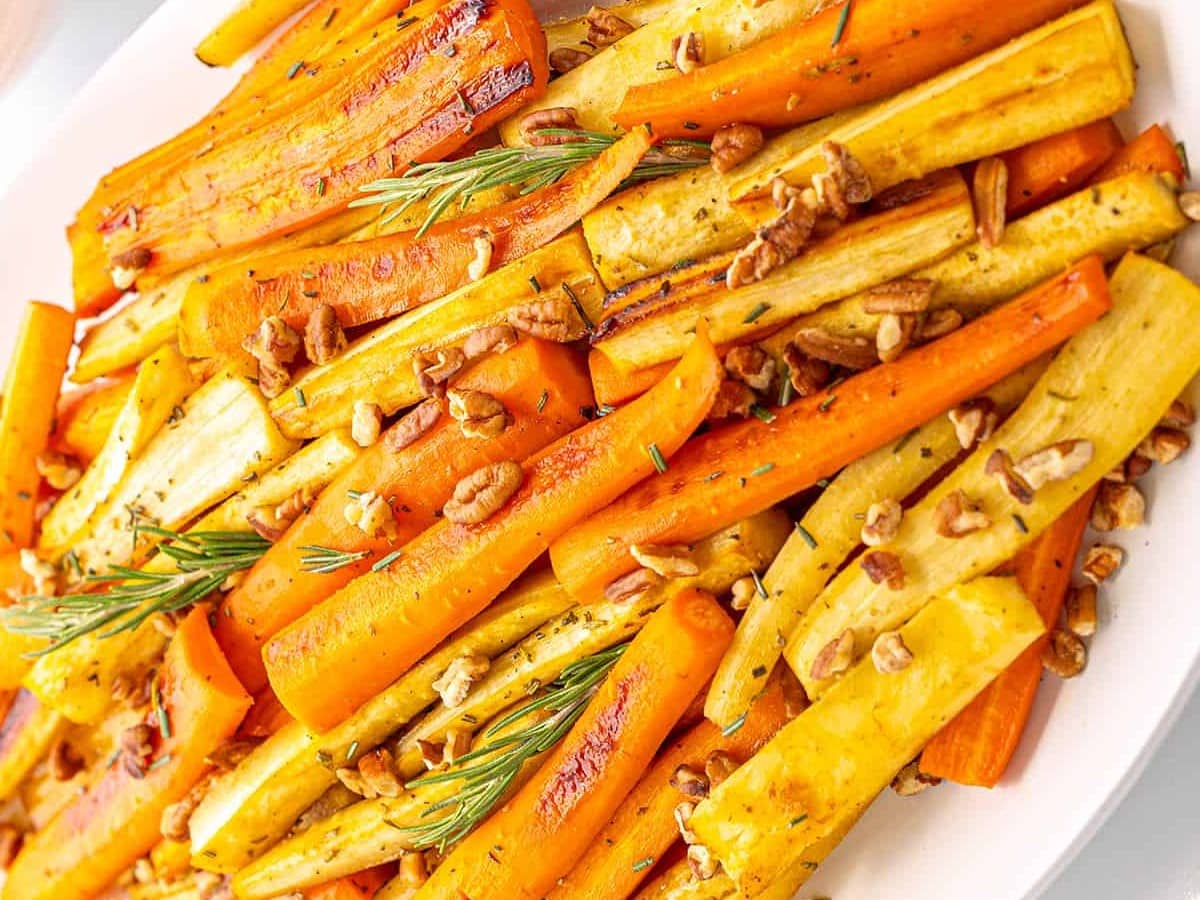 HONEY ROASTED CARROTS AND PARSNIPS BY THE SAVORY CIPOLLA