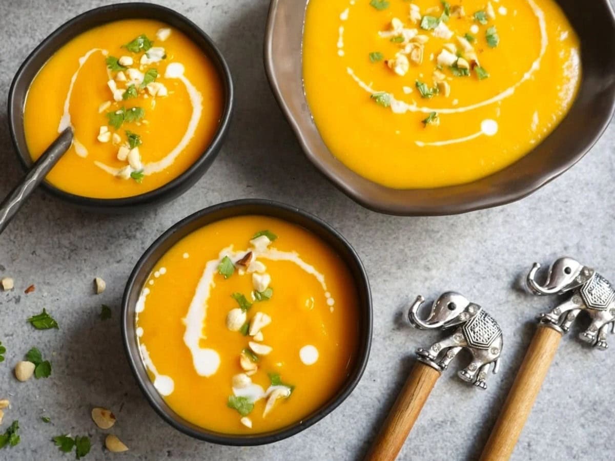 INSTANT POT BUTTERNUT SQUASH SOUP BY PIPING POT CURRY