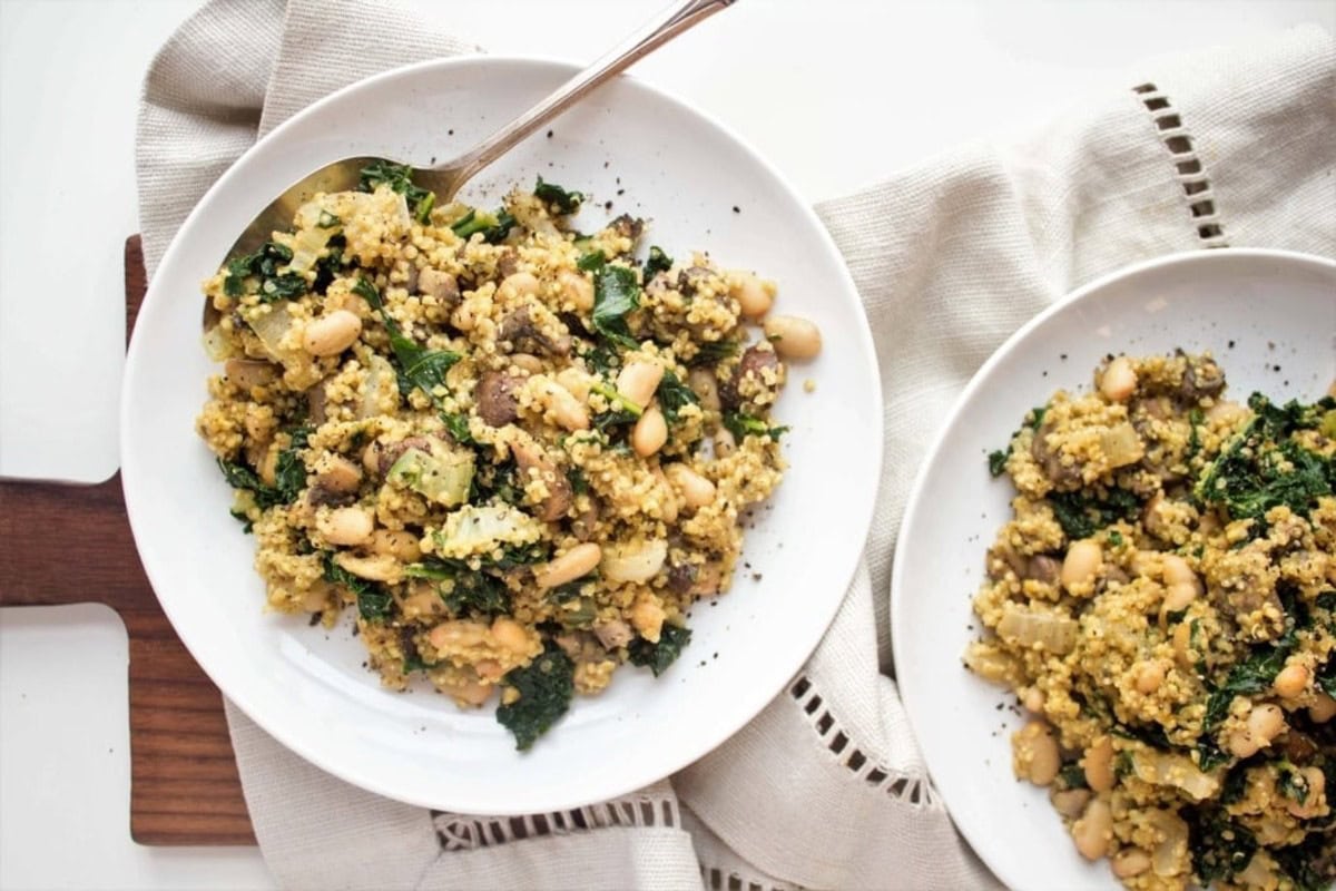 MUSHROOM QUINOA SIDE DISH RECIPE BY FANNETASTIC FOOD