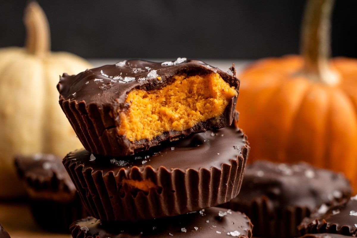 PUMPKIN PEANUT BUTTER CUPS BY OLIVIA'S KITCHEN