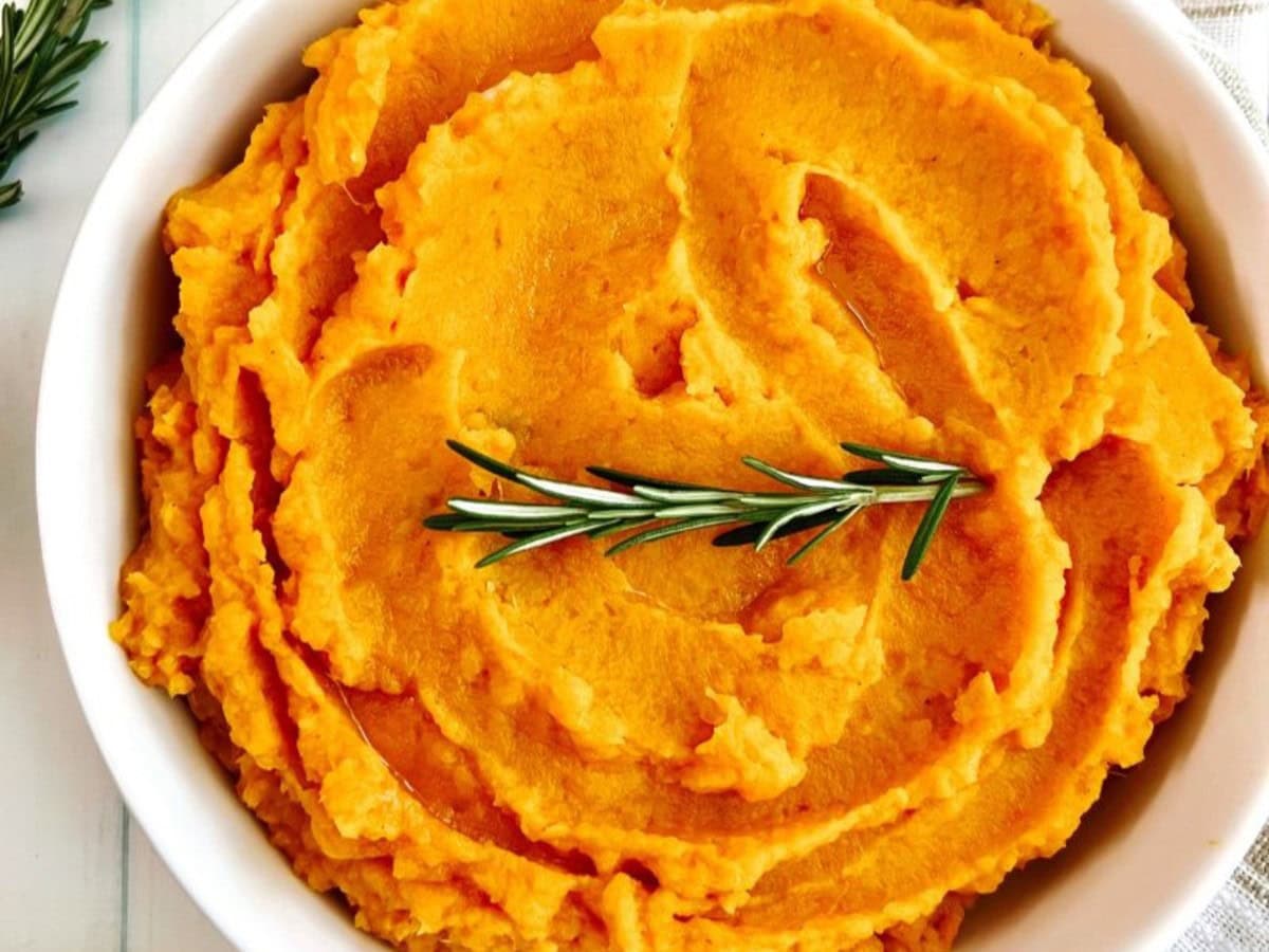 VEGAN MASHED SWEET POTATOES WITH ROSEMARY BY NKECHI AJAEROH