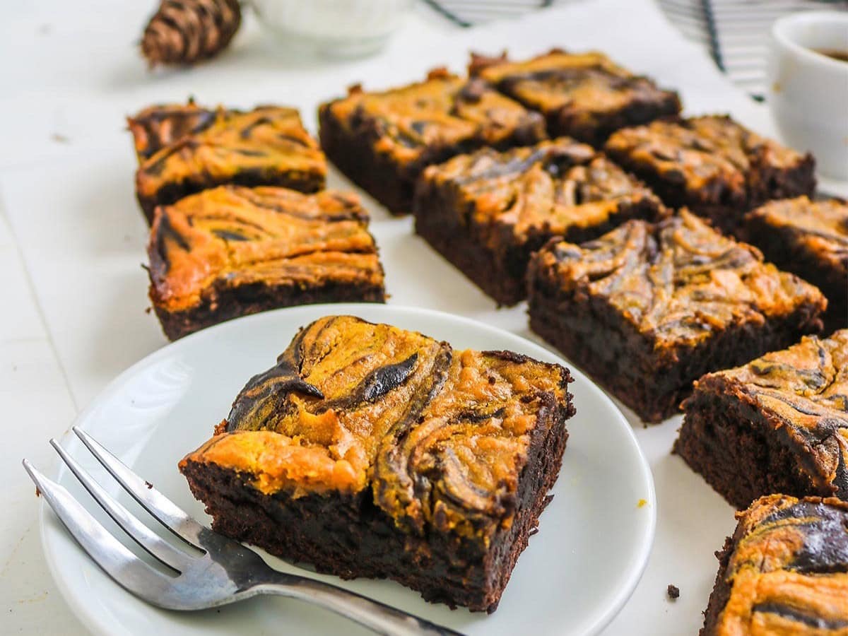 VEGAN PUMPKIN BROWNIES BY GET SET VEGAN