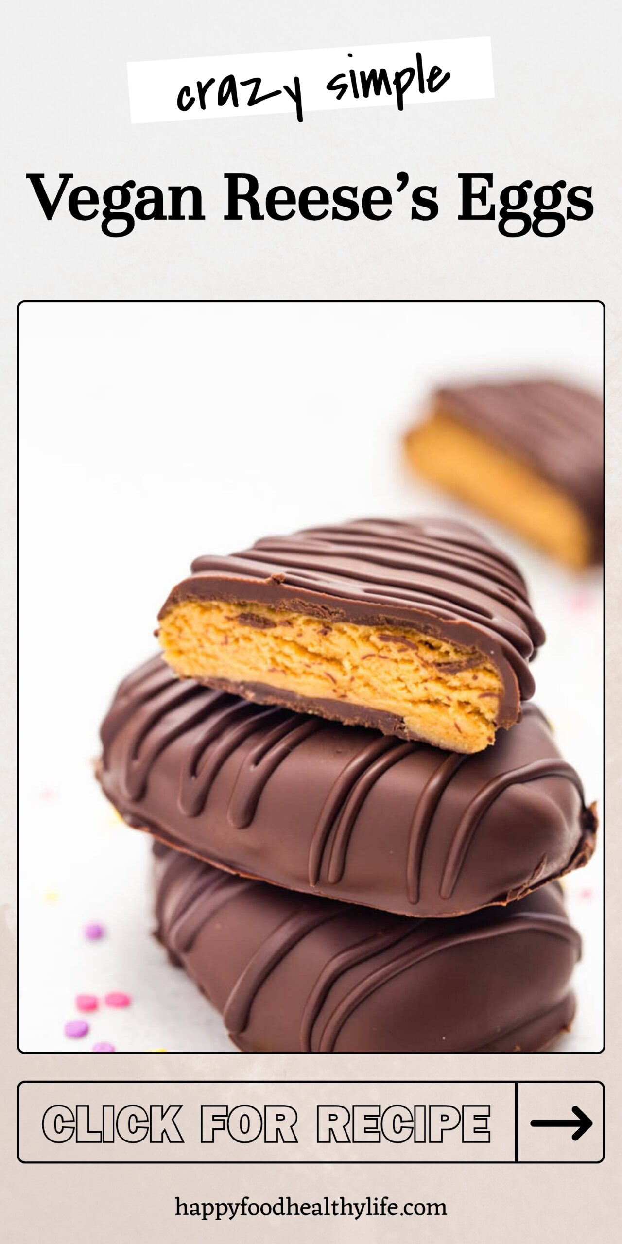Vegan Peanut Butter Easter Eggs